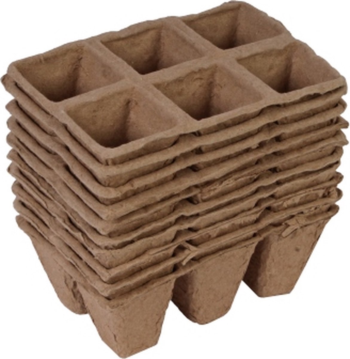 Outils linguistiques - plateau de tourbe - biodégradable - 10 pots