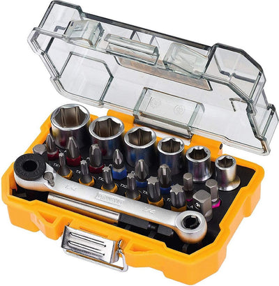 Dewalt dt71516-qz jeu d'embouts et de douilles 24 pièces avec cliquet