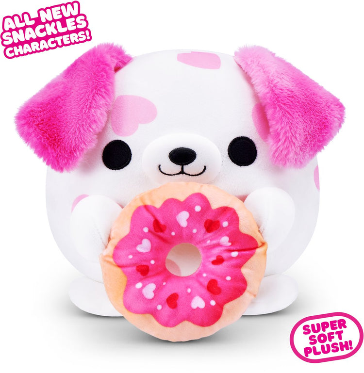 Peluche Snackles valentines edition 8 pouces (dalmatien avec beignet)
