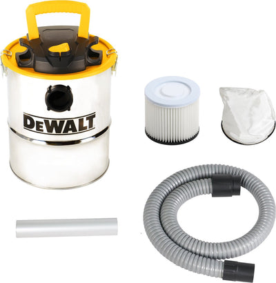 Aspirateur Dewalt dxv15a - 15 litres - 600 watts - acier inoxydable - bouton marche et arrêt étanche