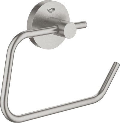 Porte-rouleau de papier toilette Grohe essentials - supersteel (acier inoxydable)