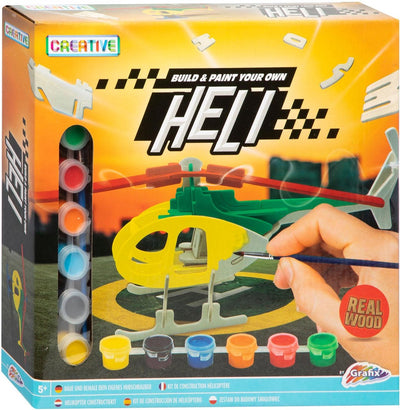 Hélicoptère de peinture de construction en bois grafix Hélicoptère