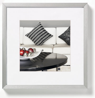 Chaise Walther - cadre photo - format photo 20x20 cm - argent