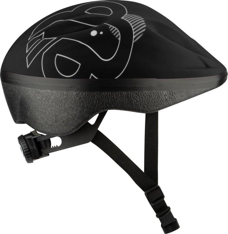 Casque junior Nijdam - dark storm - noir gris argent