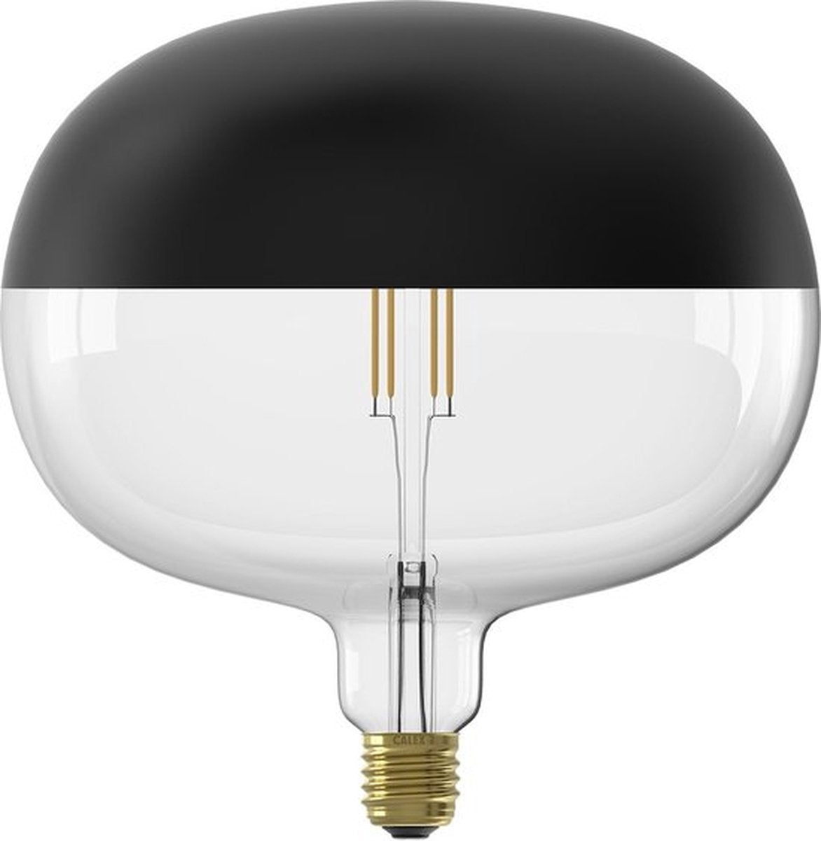 Calex boden top miroir noir - lampe LED e27 - source de lumière à filament dimmable - 6w - lumière blanc chaud