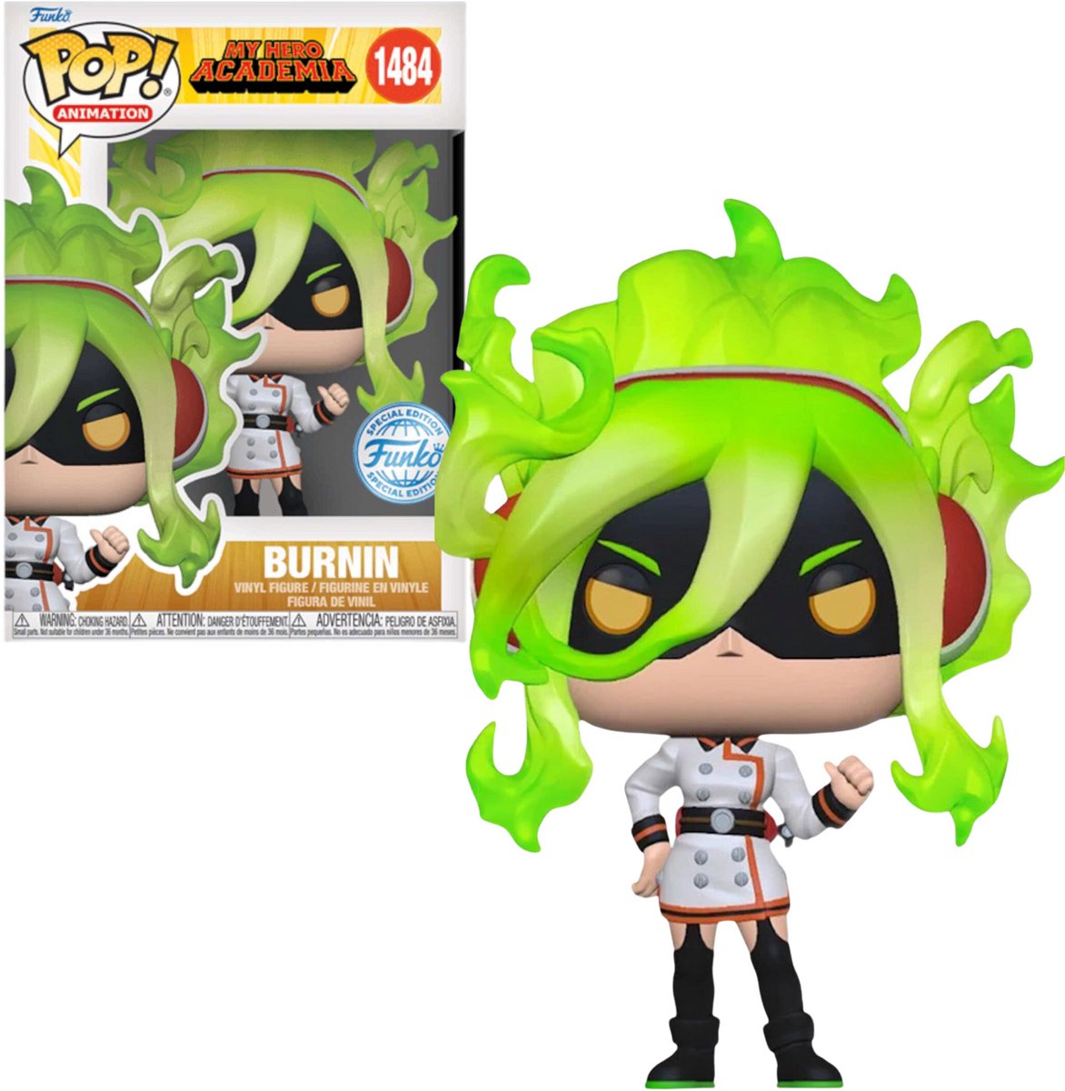 Funko-pop ! mon université de héros - Burnin 1484 exclusif