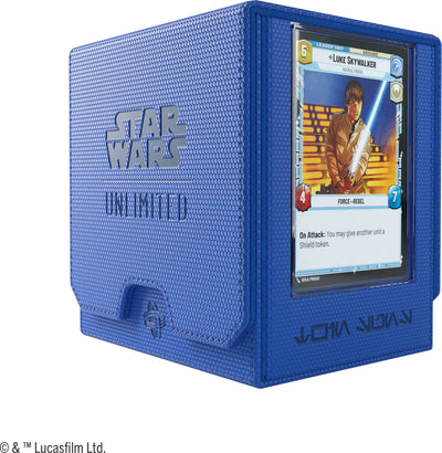 Gamegenic star wars unlimited twin suns deck pod bleu - deckbox - tokenbox - pour star wars unlimited -