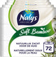Papier toilette doux en bambou Nalys - 72 rouleaux - blanc (3 couches) - pack économique - emballage papier