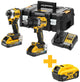 Dewalt dck2050h2t battery combination set 2-piece (dcd805 + dcf850) 18v xr 5.0ah power stack in tstak