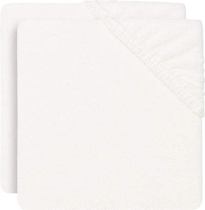 Jollein - housse de matelas à langer en tissu éponge 50x70cm - matelas à langer souple - ivoire - 2 pièces