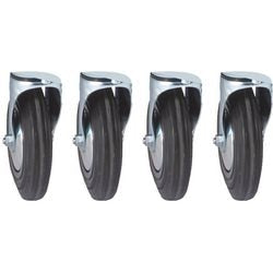 Roulette pivotante directionnelle manorga noire 200 mm