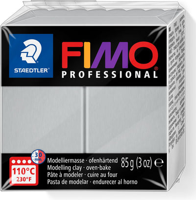 Fimo professionnelle - bloc de pâte à modeler professionnelle durcissant au four 85 g - gris dauphin