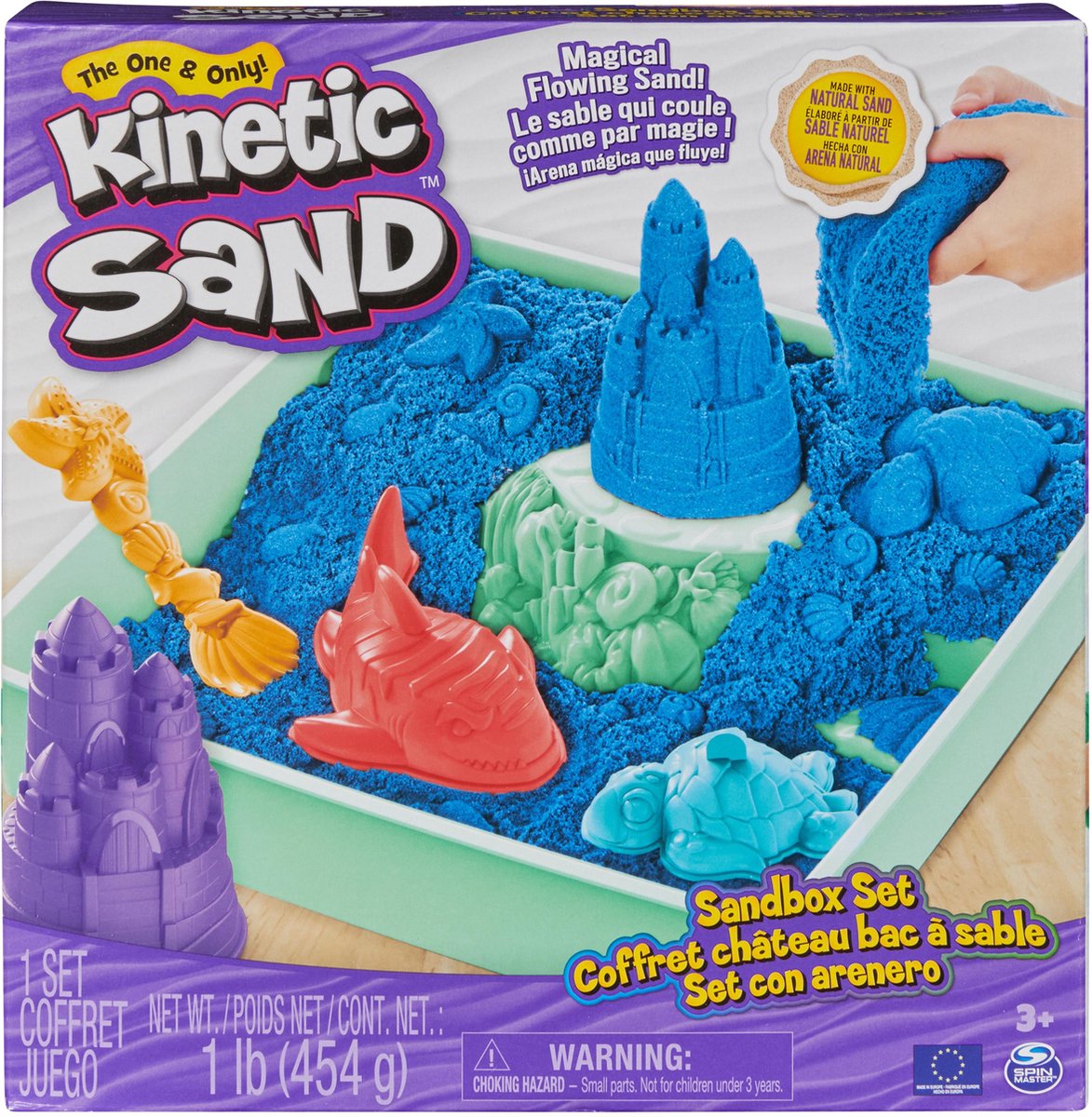 Boîte de sable de sable cinétique Spinmaster bleu