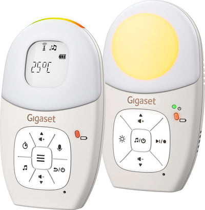 Gigaset baby 100 audio - babyphone DECT - fonction talk-back - veilleuse - berceuses