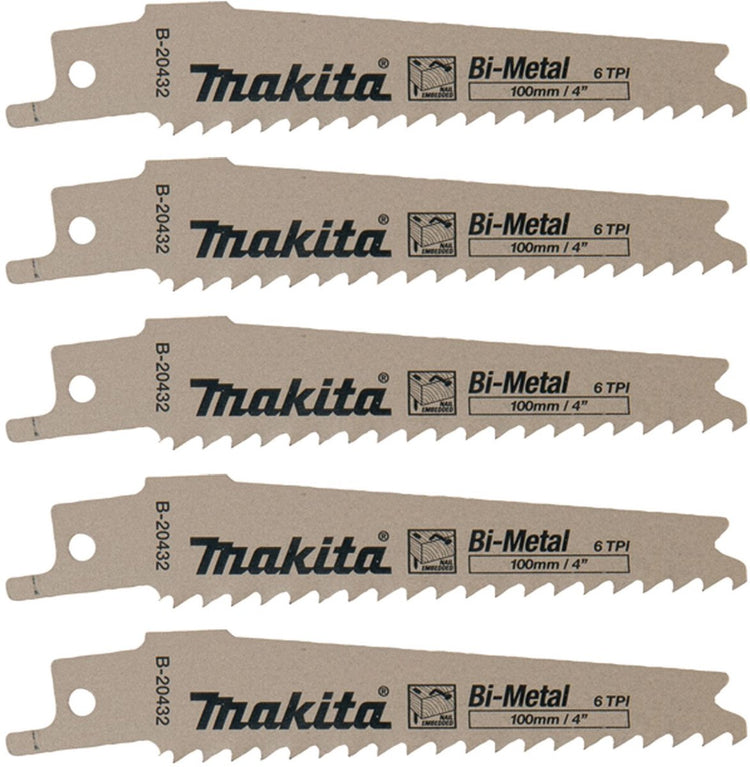 Makita 5 x lame de scie alternative bim 100 6z - b-20432