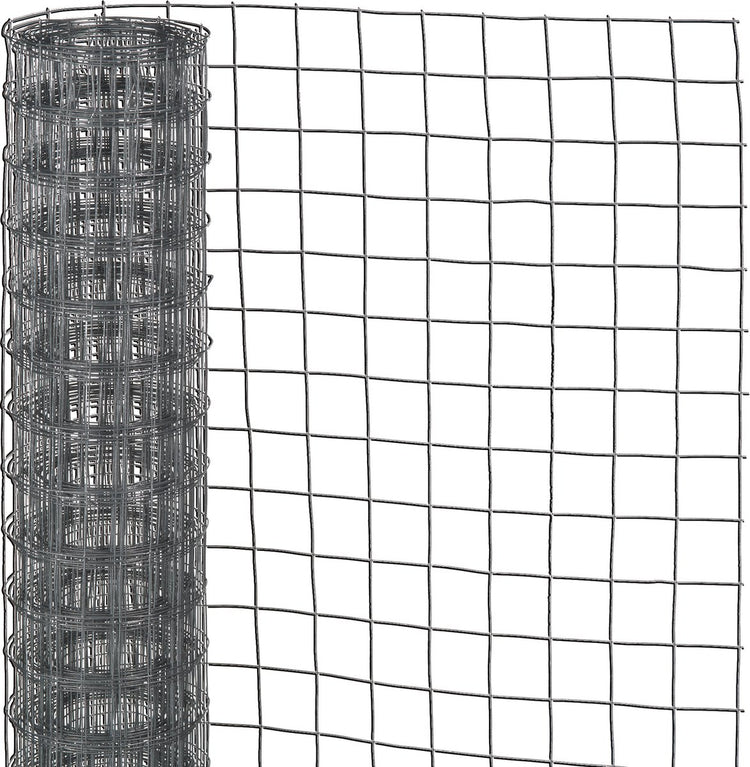 Nature - maille en acier galvanisé - 3 x 1m - gris - maille 6,4 mm