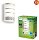Philips LED Applique Philips Python - ultra efficace - acier inoxydable - avec capteur - 3,8W