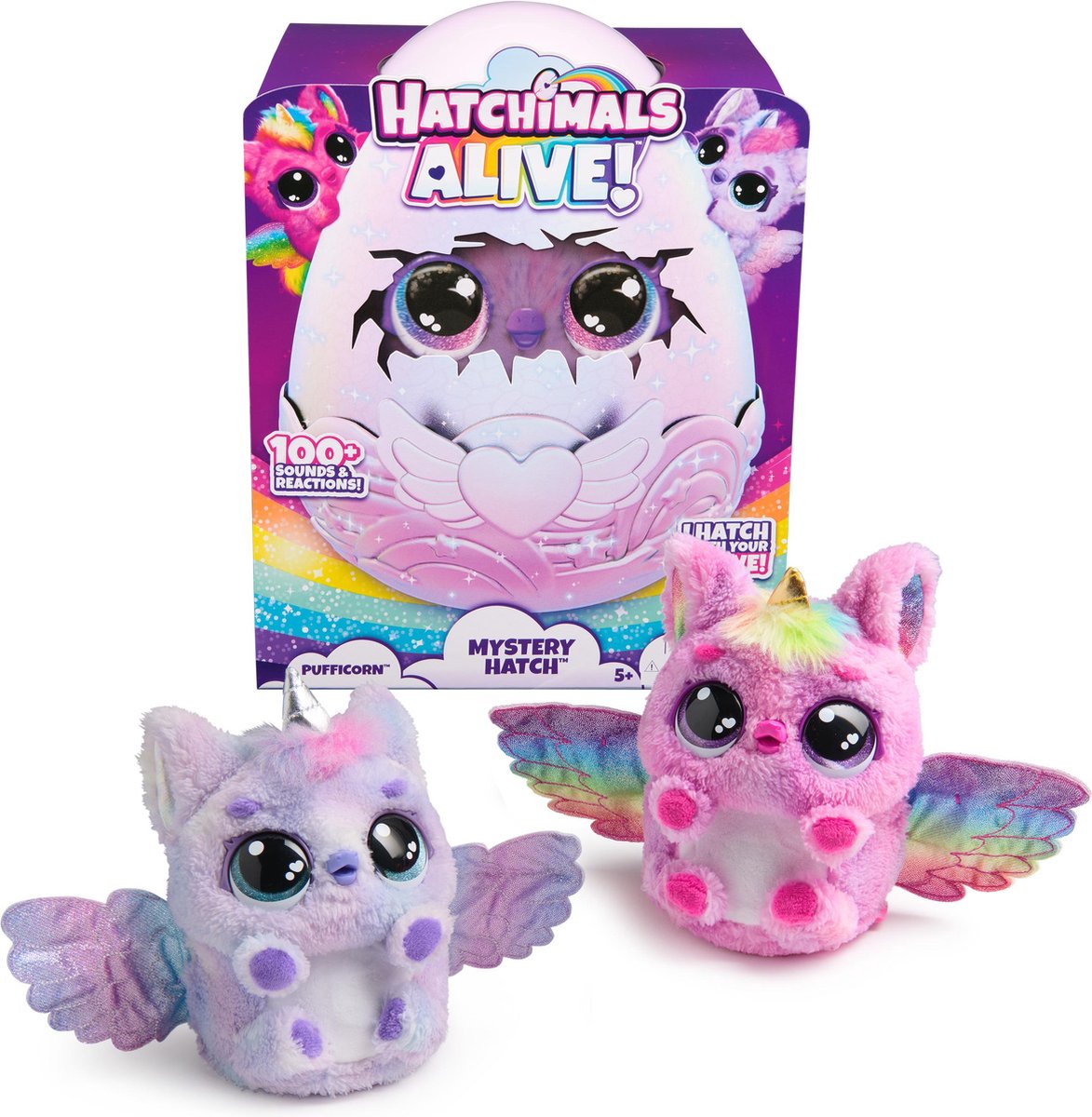 Hatchimals divers vivant vive hattuage de trappe Pufficorn