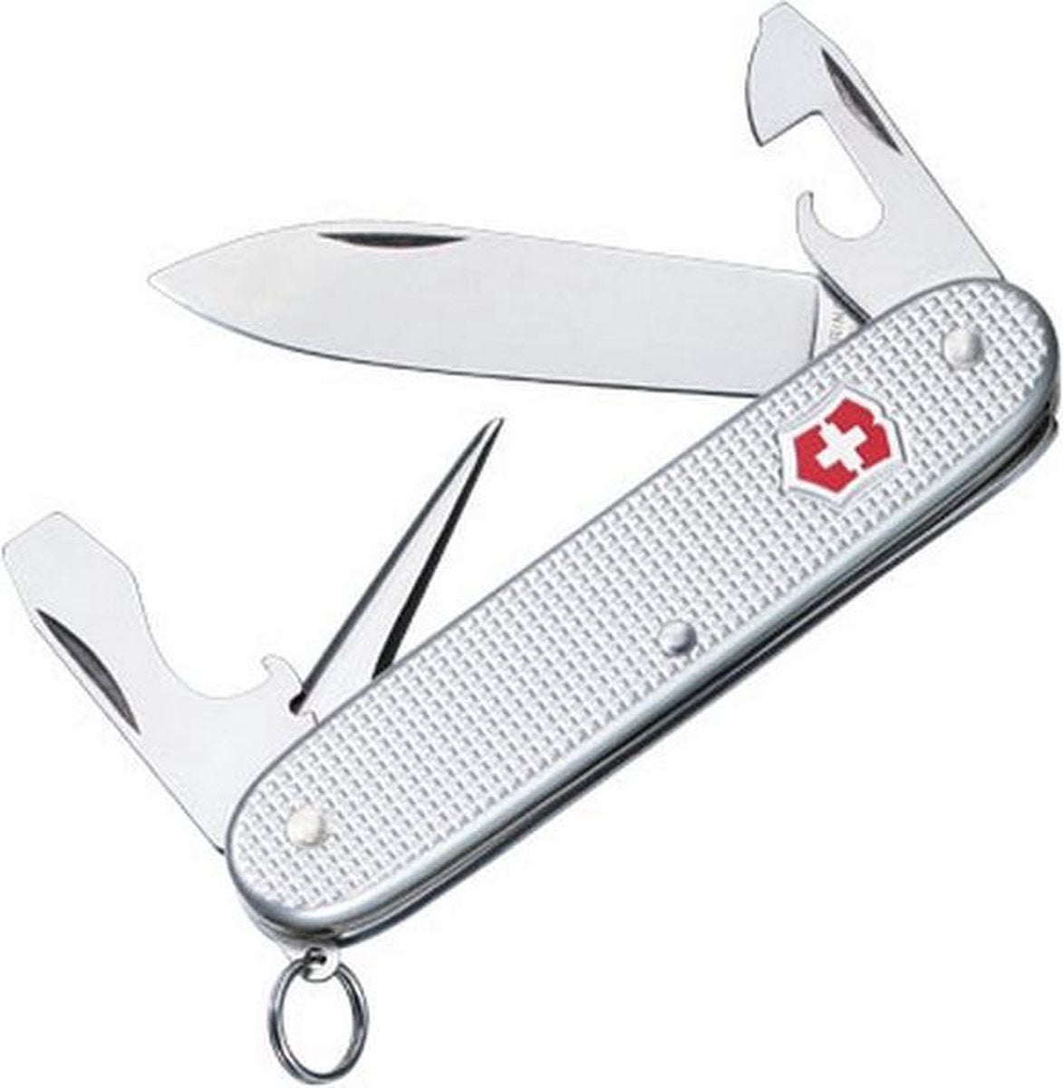 Couteau de poche Victorinox Pioneer 8 fonctions argent alox