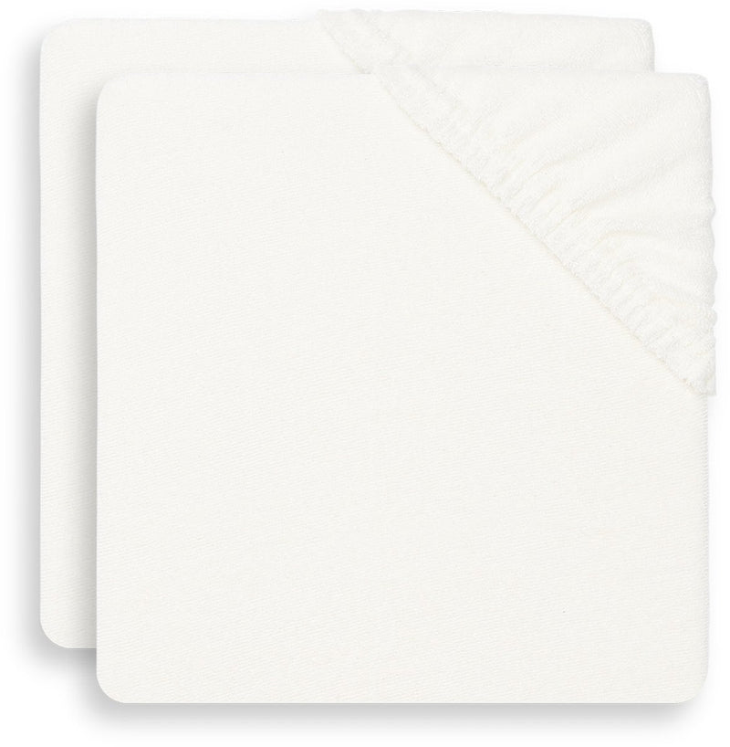 Jollein - housse de matelas à langer en tissu éponge 50x70cm - matelas à langer souple - ivoire - 2 pièces