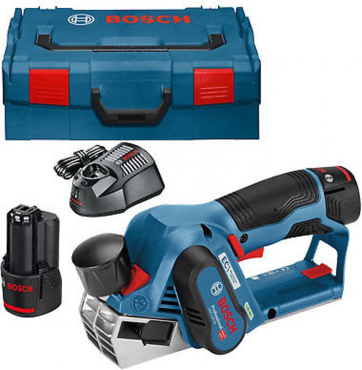 Raboteuse sans fil Bosch gho 12v-20 2x 3,0 ah + chargeur gal 1230 cv