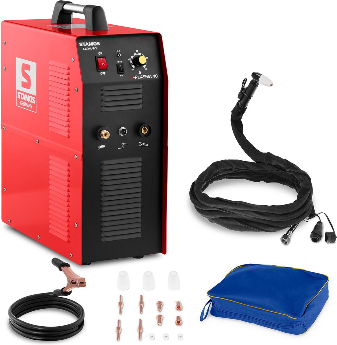 Découpeur plasma Stamos Allemagne - 40 a - 230 v - compresseur d'air intégré -