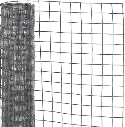 Nature - maille en acier galvanisé - 10 x 0,50m - gris - maille 12,7mm