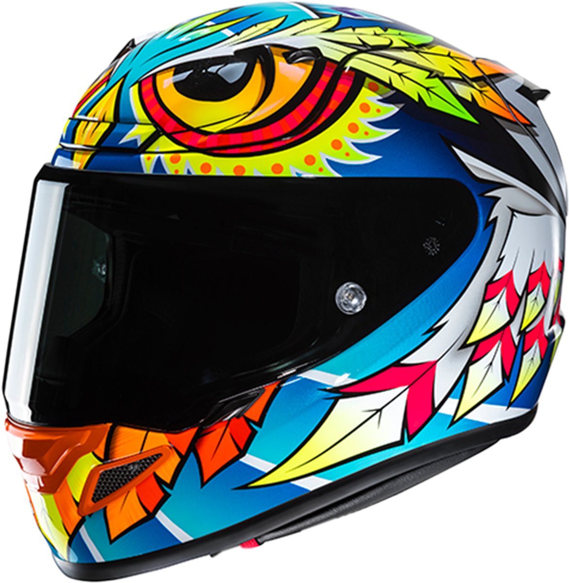 Casque Intégral HJC Rpha 12 Spasso Bleu Blanc - Taille L - Casque