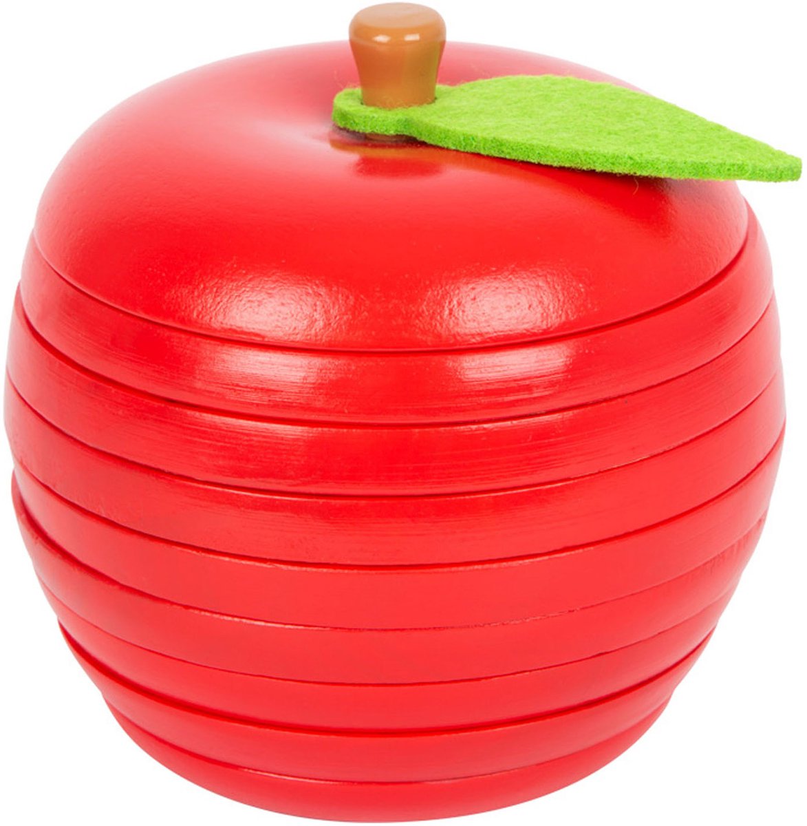 Jeu d'empilement en bois petit pied pomme