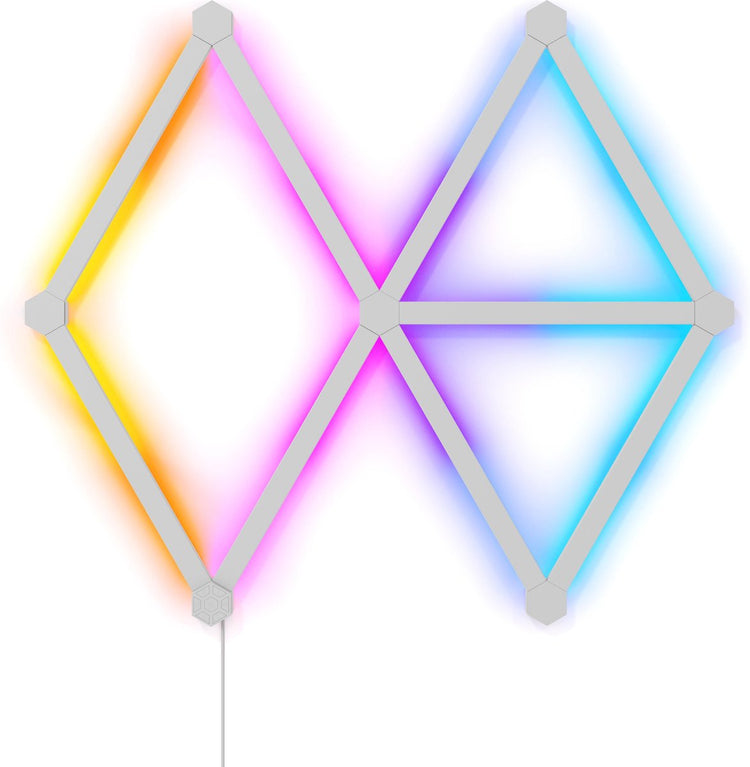 Kit de démarrage Nanoleaf lignes 60 degrés - éclairage intelligent - barres lumineuses 9 LED RVB - siri, google