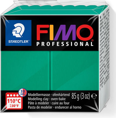 Fimo professionnel - bloc de pâte à modeler professionnel durcissant au four 85 g - vert primaire