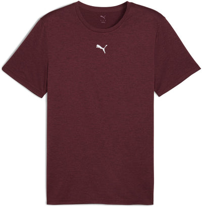 Puma m tad essentials heather cat tee (cf small cat) chemise de sport pour hommes - ruby shimmer heather