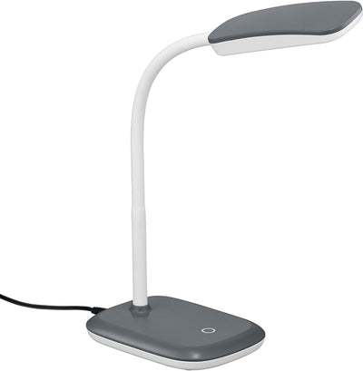 Reality boa - lampe de table - lampe de bureau - titane - incl. 1x SMD 3,5W - variateur tactile - réglable en hauteur