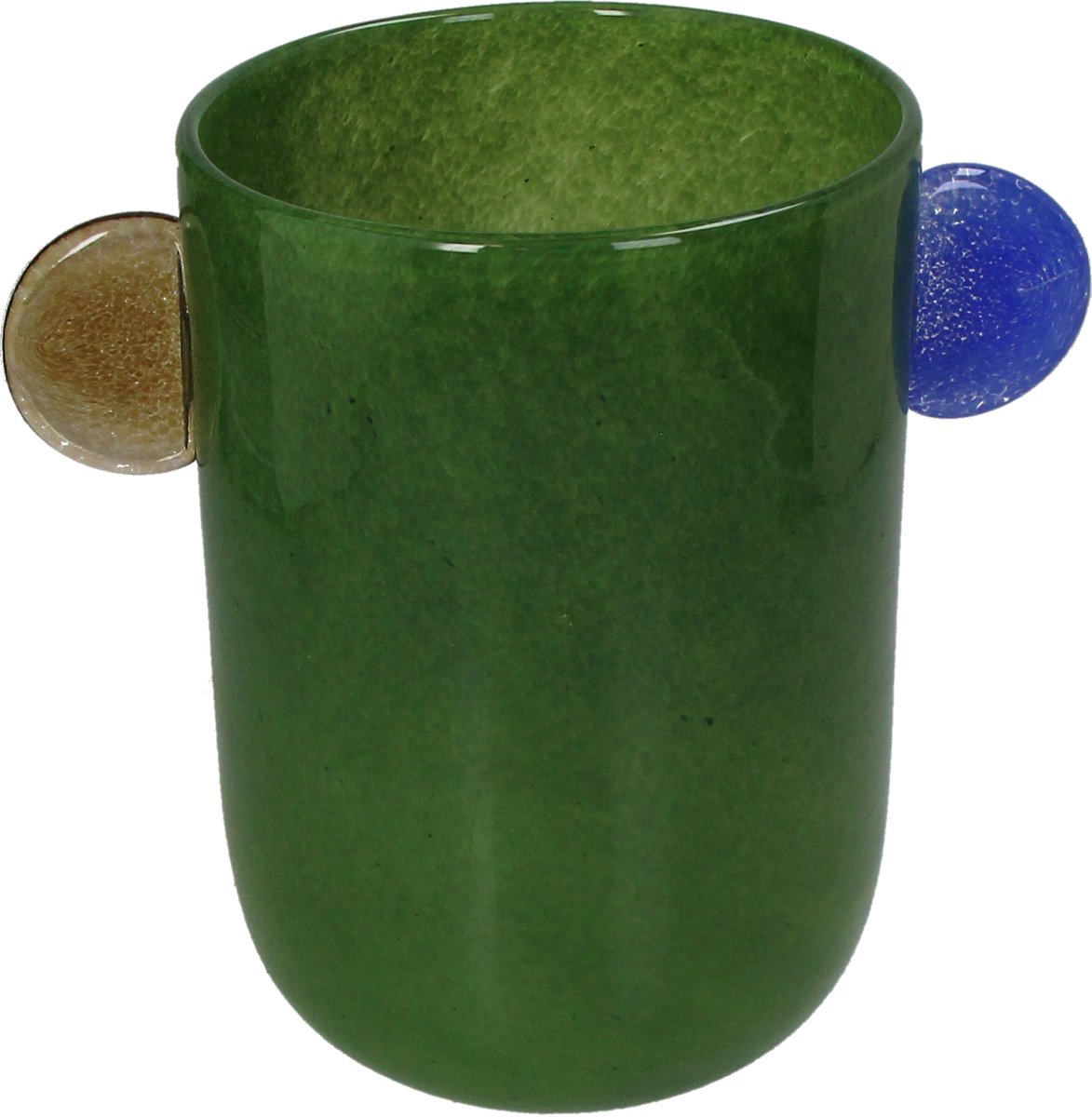 Vase collection HD verre vert 26x16,5x23cm