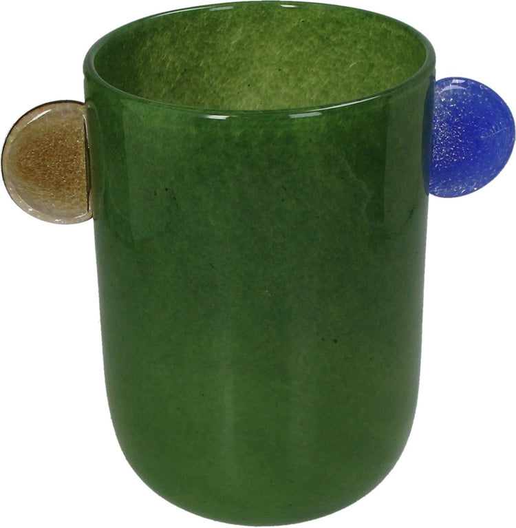 Vase collection HD verre vert 26x16,5x23cm