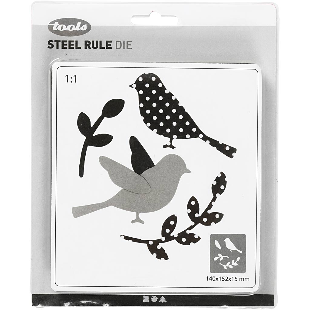Creativ company matrice de découpe, oiseau, taille 14x15,25 cm, épaisseur 15 mm, 1 pièce