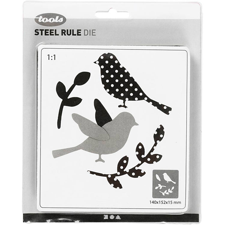Creativ company matrice de découpe, oiseau, taille 14x15,25 cm, épaisseur 15 mm, 1 pièce