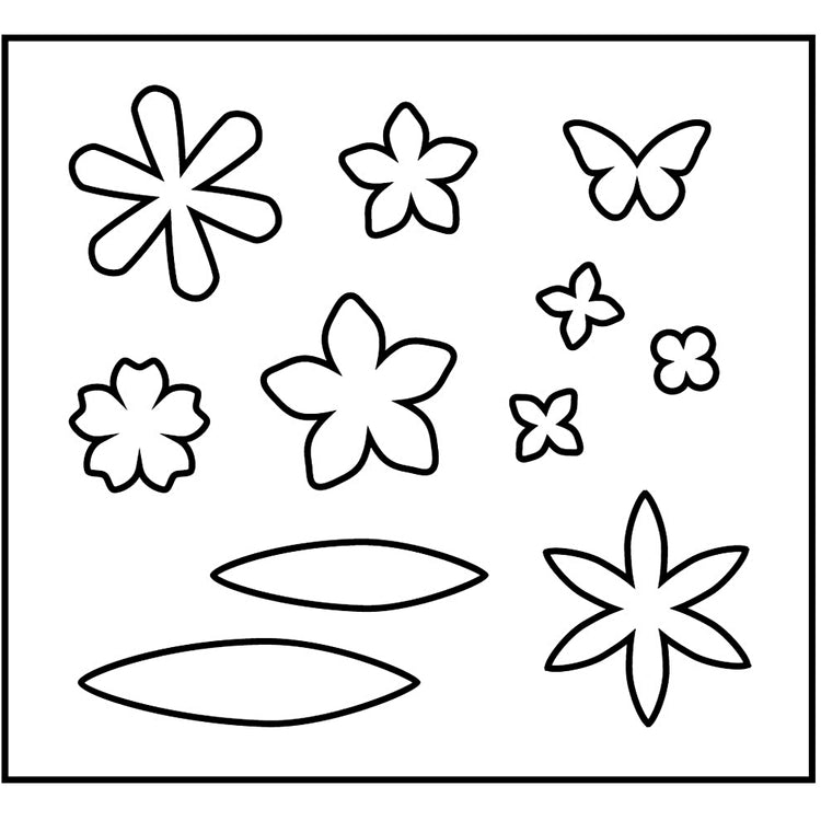 Creativ company matrice de découpe, fleurs, dim. 14x15,25 cm, épaisseur 15 mm, 1 pièce