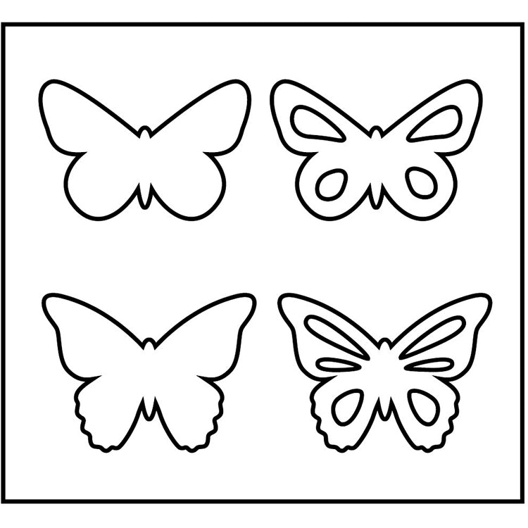 Creativ company matrice de découpe, papillon, taille 14x15,25 cm, épaisseur 15 mm, 1 pièce