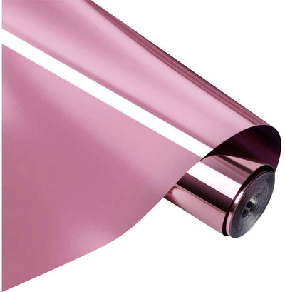Loklik • vinyle autocollant permanent miroir brillant métallisé or rose 30,5x180cm