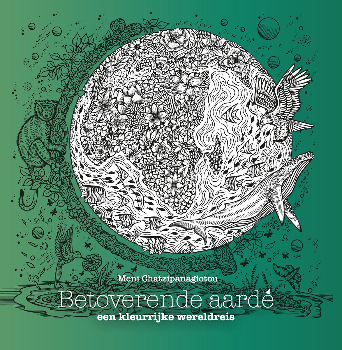 Moineau terre enchantée créative - livre de coloriage pour adultes - melpomeni chatzipanagioutu