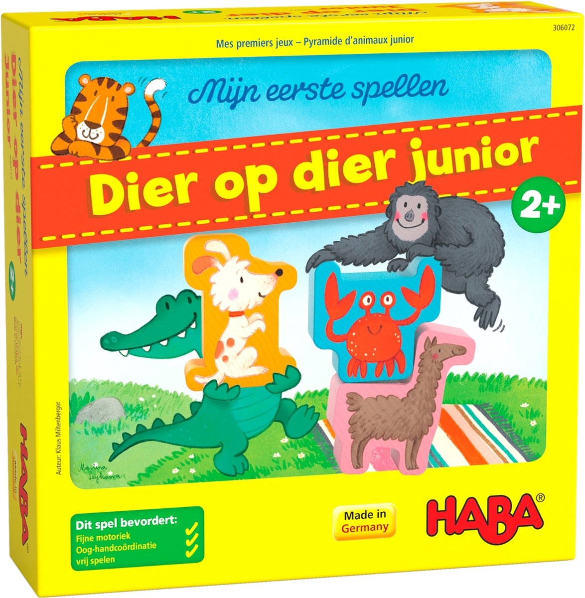 Haba jeu de société mes premiers jeux – animal sur animal junior (fr)