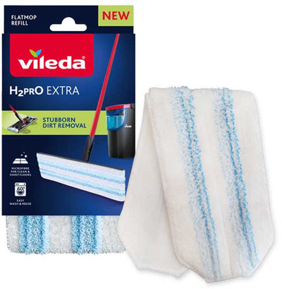 Vileda 1074571 - vadrouille de remplacement h2pro | 4 pièces