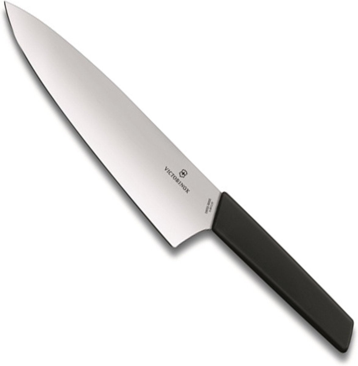 Couteau de chef moderne suisse Victorinox - 20cm - acier inoxydable plastique pp - noir