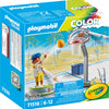 Playmobil patineur de couleur avec ballon de basket - 71516