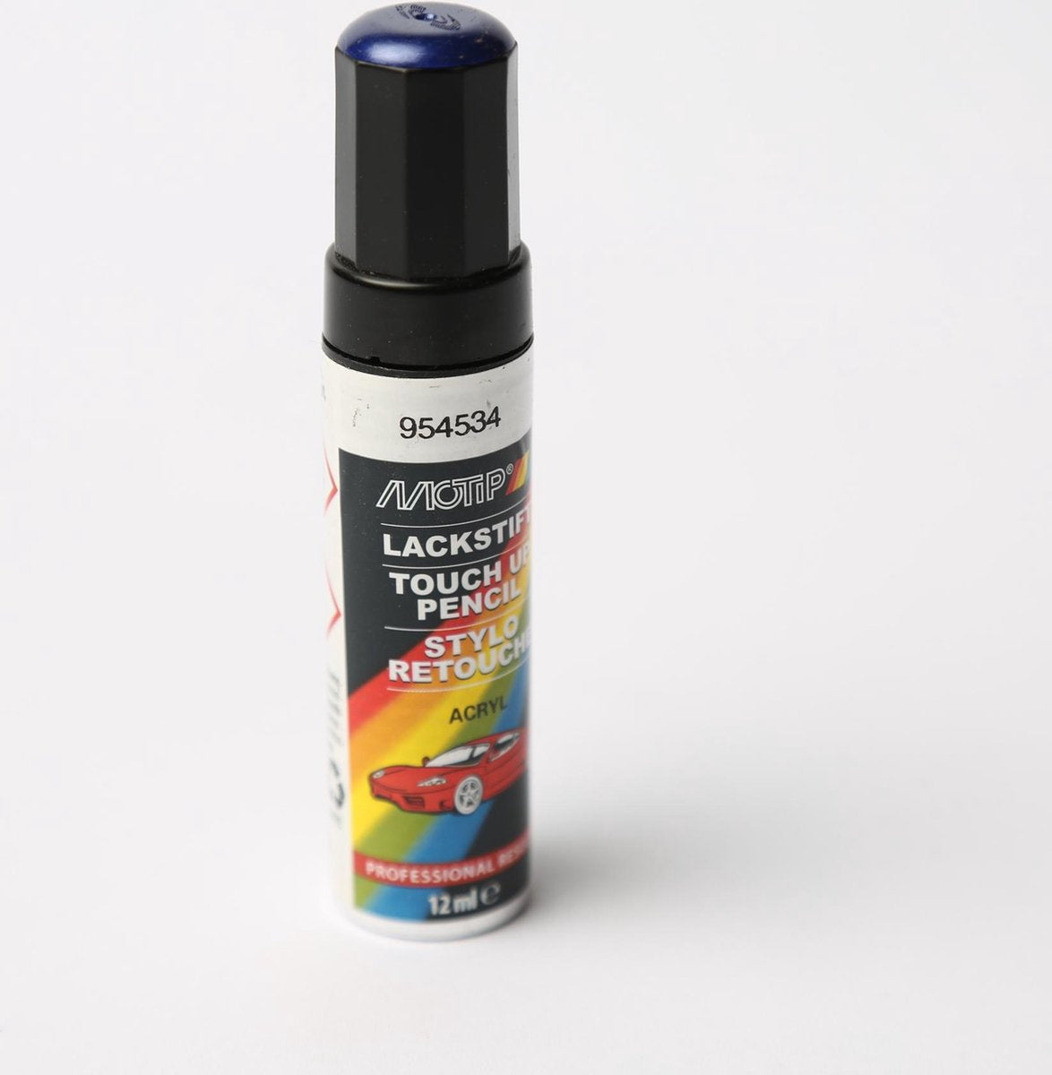 Motip 954534 - stylo peinture automobile - bleu métallisé - 12 ml
