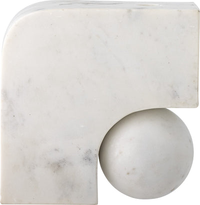 Bloomingville - bougeoir abbelin - blanc - marbre