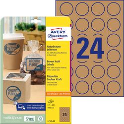 Etiquettes avery l7105-25 600 étiquettes ø40 mm