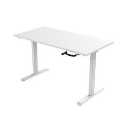 Poste de travail assis-debout bursliwh180blanc