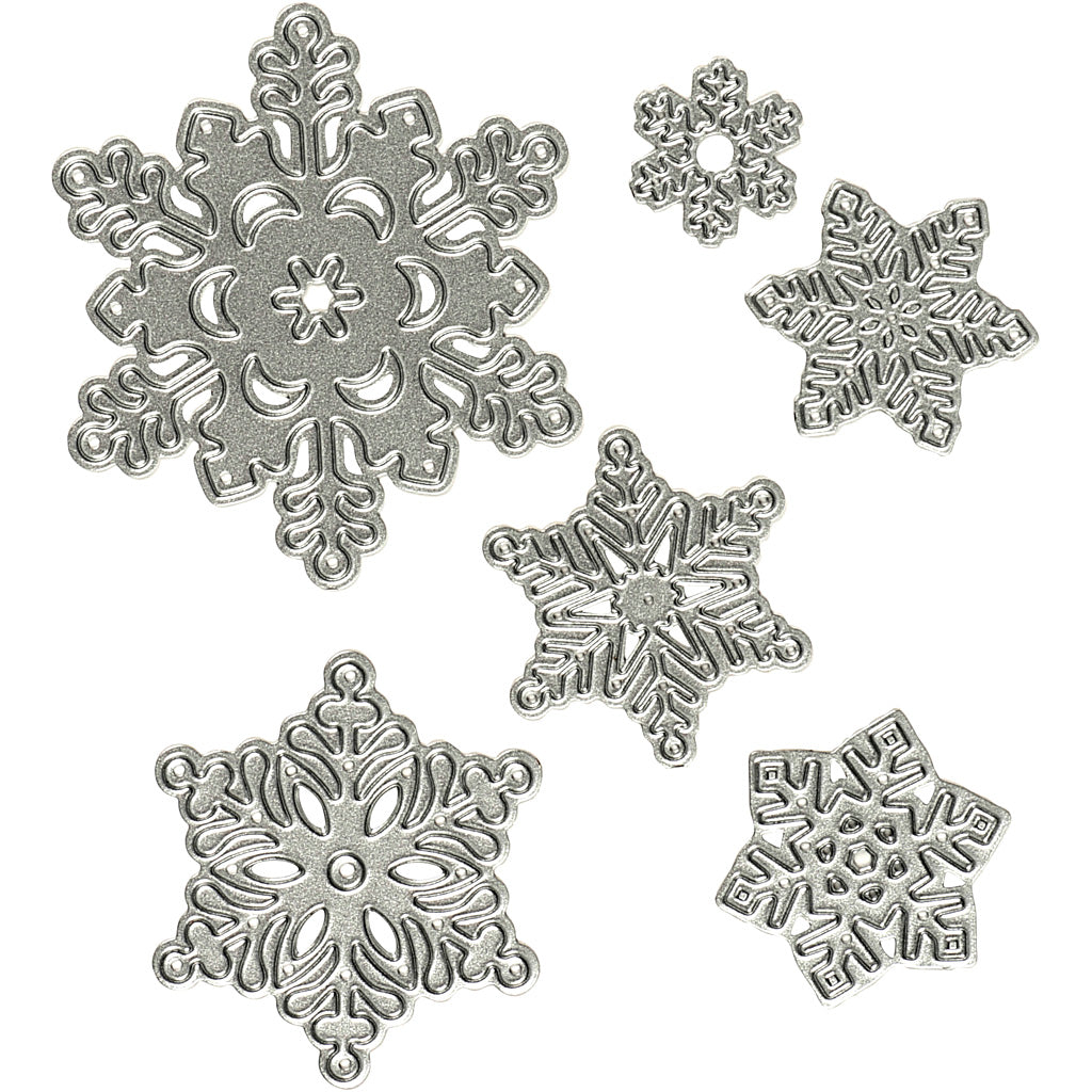 Creativ company matrice de découpe, flocons de neige, d 2-6 cm, 1 pièce